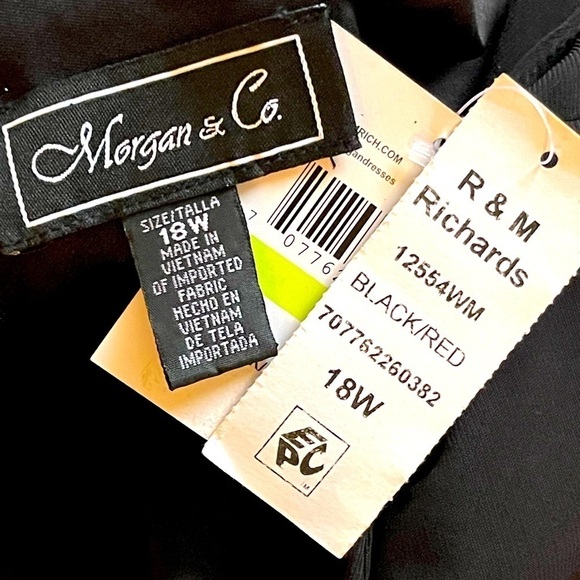 R&M Richards Women Plus Size Formal Evening Christmas Holiday Party Dress, 18W - Picture 4 of 10